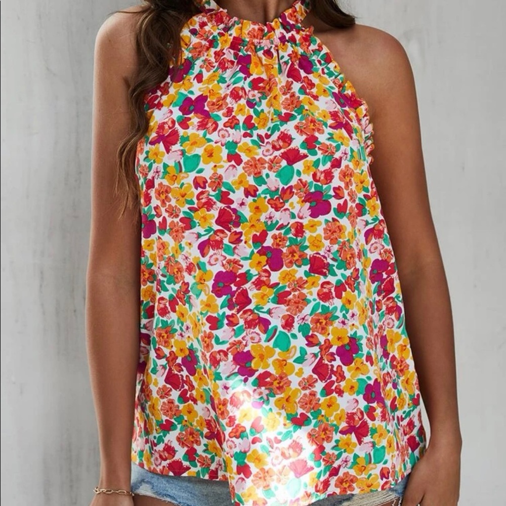 SHEIN floral blouse